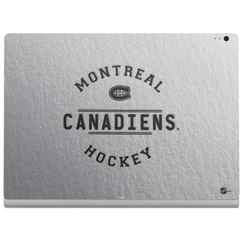 NHL Montreal Canadiens Black Text Surface Book 2 15in Skin