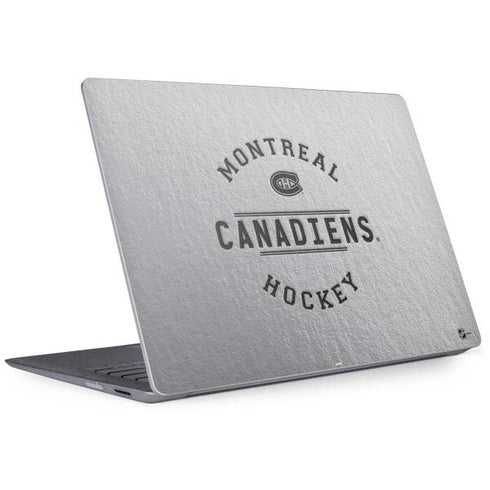 NHL Montreal Canadiens Black Text Surface Laptop 2 Skin
