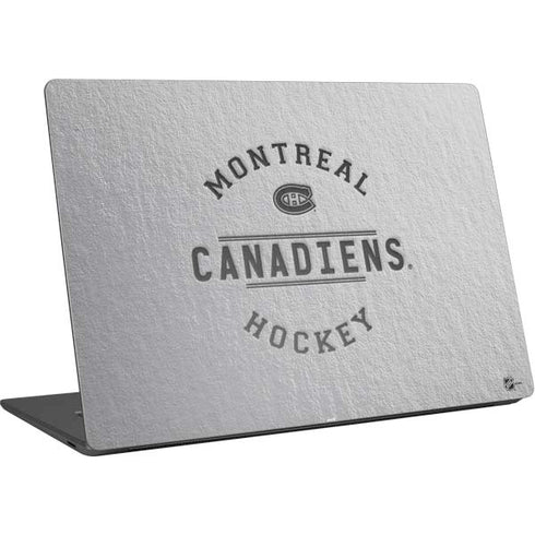 NHL Montreal Canadiens Black Text Surface Laptop 4 15in Skin