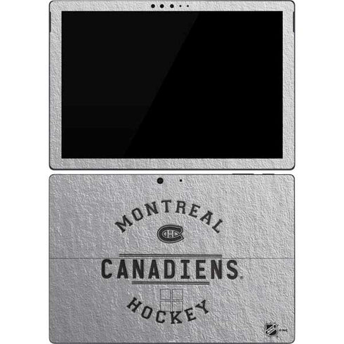 NHL Montreal Canadiens Black Text Surface Pro 7 Skin
