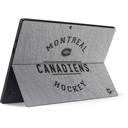 NHL Montreal Canadiens Black Text Surface Pro 7 Skin