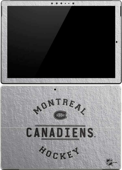 NHL Montreal Canadiens Black Text Surface Pro (2017) Skin