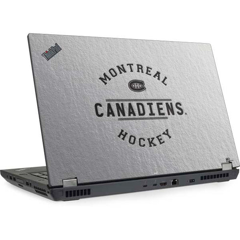 NHL Montreal Canadiens Black Text Lenovo ThinkPad Skin