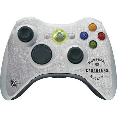 NHL Montreal Canadiens Black Text Xbox 360 Wireless Controller Skin