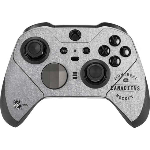 NHL Montreal Canadiens Black Text Xbox Elite Wireless Controller Series 2 Skin