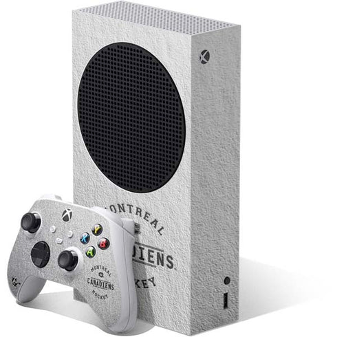NHL Montreal Canadiens Black Text Xbox Series S Skins