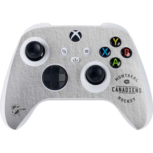 NHL Montreal Canadiens Black Text Xbox Series S Controller Skin