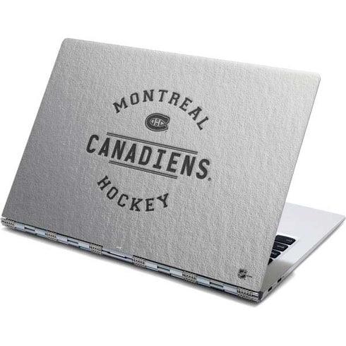 NHL Montreal Canadiens Black Text Yoga 910 2-in-1 14in Touch-Screen Skin