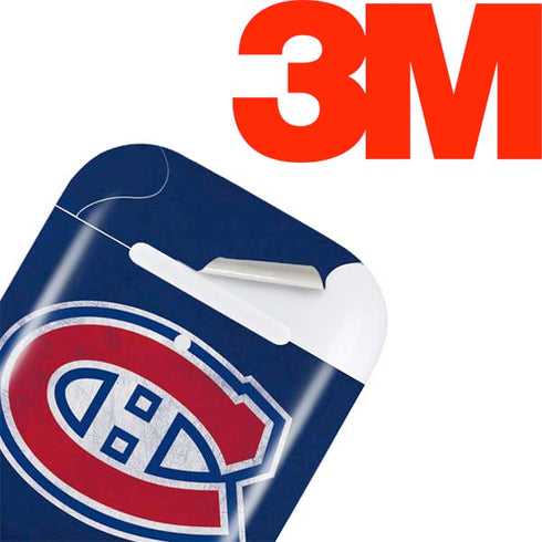 NHL Montreal Canadiens Distressed Apple AirPods Skin