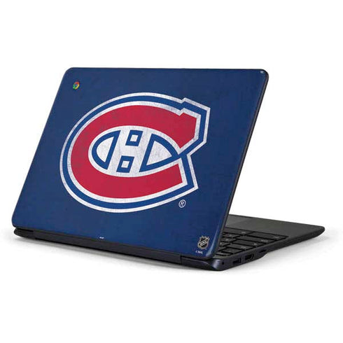 NHL Montreal Canadiens Distressed Samsung Chromebook Skin