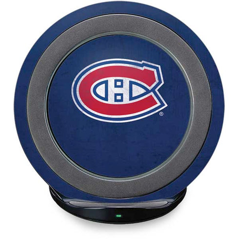 NHL Montreal Canadiens Distressed Fast Charge Wireless Charging Stand Skin