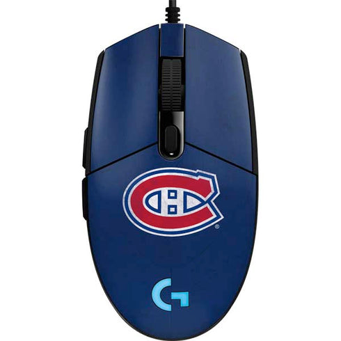 NHL Montreal Canadiens Distressed G203 Prodigy RGB Wired Gaming Mouse Skin