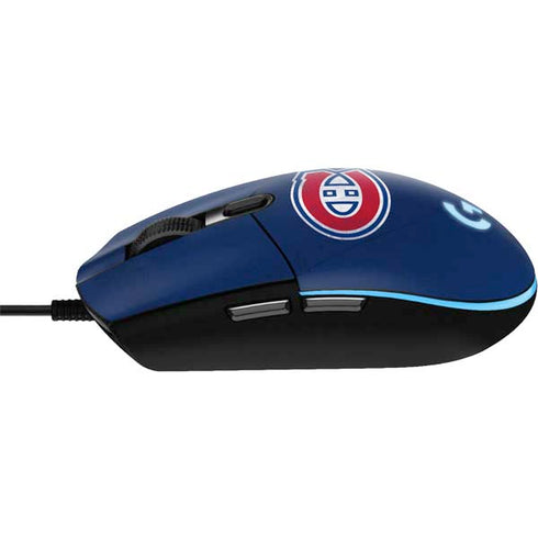 NHL Montreal Canadiens Distressed G203 Prodigy RGB Wired Gaming Mouse Skin