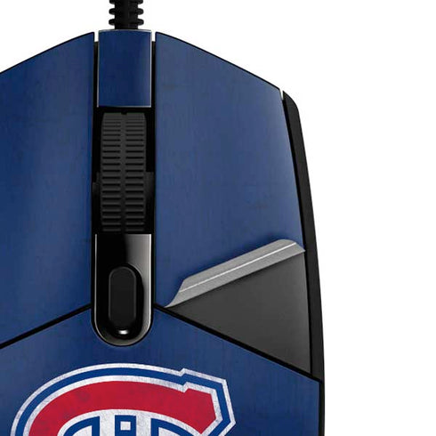 NHL Montreal Canadiens Distressed G203 Prodigy RGB Wired Gaming Mouse Skin