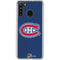 NHL Montreal Canadiens Distressed Galaxy A21 Clear Case