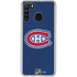 NHL Montreal Canadiens Distressed Galaxy A21 Clear Case