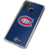NHL Montreal Canadiens Distressed Galaxy A21 Clear Case