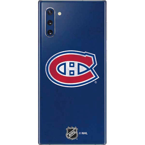 NHL Montreal Canadiens Distressed Galaxy Note 10 Skin
