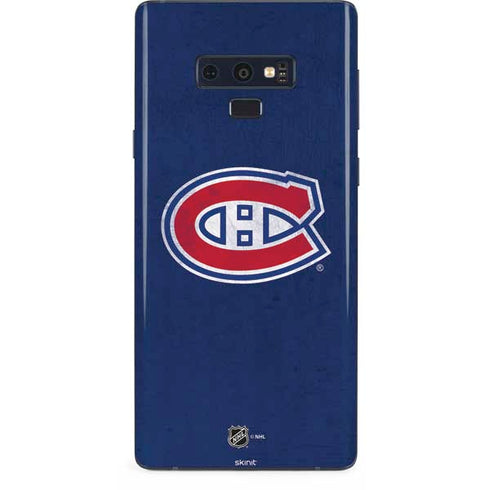 NHL Montreal Canadiens Distressed Galaxy Note 9 Skin