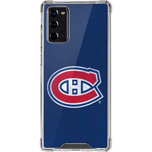 NHL Montreal Canadiens Distressed Galaxy Note20 5G Clear Case