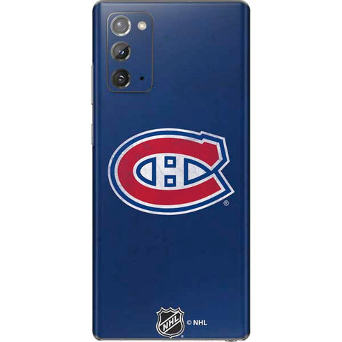 NHL Montreal Canadiens Distressed Galaxy Note20 5G Skin