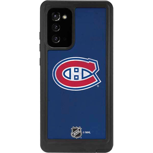 NHL Montreal Canadiens Distressed Galaxy Note20 5G Waterproof Case