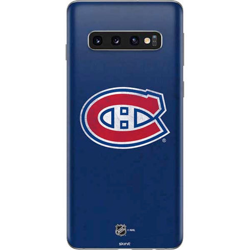 NHL Montreal Canadiens Distressed Galaxy S10 Skin