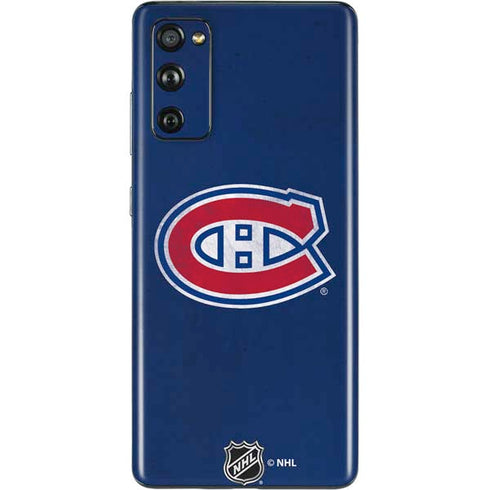 NHL Montreal Canadiens Distressed Galaxy S20 Fan Edition Skin