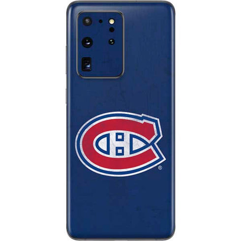 NHL Montreal Canadiens Distressed Galaxy S20 Ultra 5G Skin