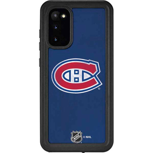 NHL Montreal Canadiens Distressed Galaxy S20 Waterproof Case