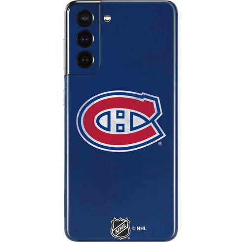 NHL Montreal Canadiens Distressed Galaxy S21 5G Skin