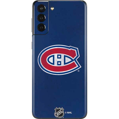NHL Montreal Canadiens Distressed Galaxy S21 Plus 5G Skin