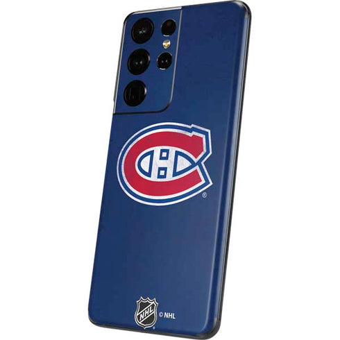 NHL Montreal Canadiens Distressed Galaxy S21 Ultra 5G Skin