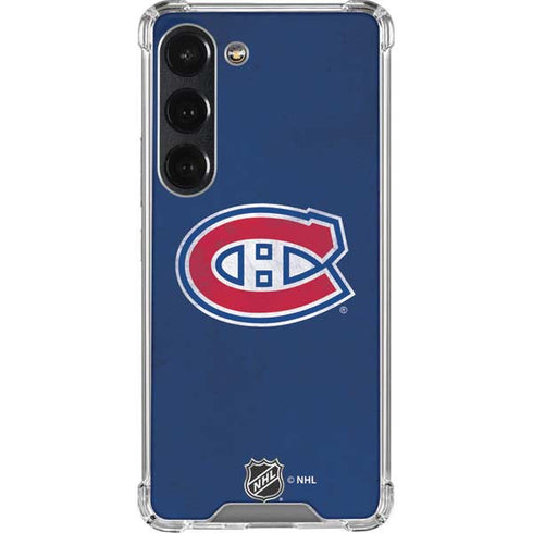 NHL Montreal Canadiens Distressed Galaxy S23 Clear Case