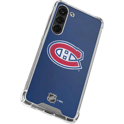 NHL Montreal Canadiens Distressed Galaxy S23 Plus Clear Case