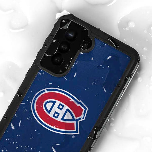 NHL Montreal Canadiens Distressed Galaxy S23 Plus Waterproof Case