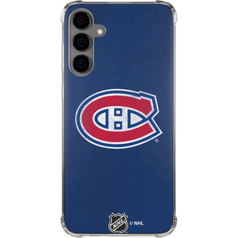 NHL Montreal Canadiens Distressed Galaxy S24 Plus Clear Case