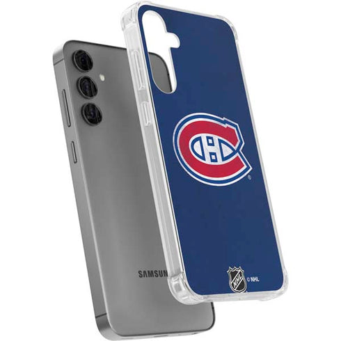 NHL Montreal Canadiens Distressed Galaxy S24 Plus Clear Case