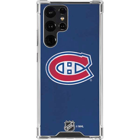 NHL Montreal Canadiens Distressed Galaxy S24 Ultra Clear Case