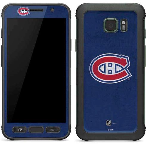 NHL Montreal Canadiens Distressed Galaxy S7 Active Skin