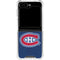 NHL Montreal Canadiens Distressed Galaxy Z Flip5 5G Clear Case