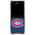 NHL Montreal Canadiens Distressed Galaxy Z Flip5 5G Clear Case