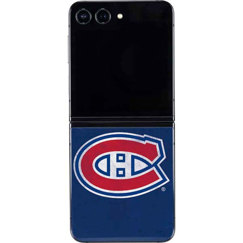 NHL Montreal Canadiens Distressed Galaxy Z Flip5 5G Skin