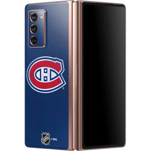 NHL Montreal Canadiens Distressed Galaxy Z Fold2 5G Skin