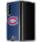 NHL Montreal Canadiens Distressed Galaxy Z Fold4 5G Clear Case
