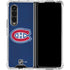 NHL Montreal Canadiens Distressed Galaxy Z Fold4 5G Clear Case