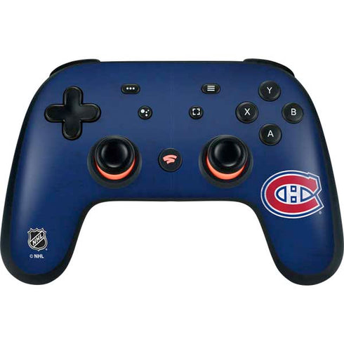 NHL Montreal Canadiens Distressed Google Stadia Controller Skin