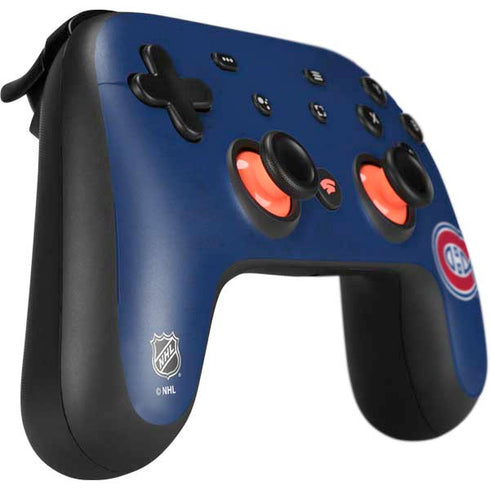NHL Montreal Canadiens Distressed Google Stadia Controller Skin