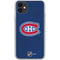 NHL Montreal Canadiens Distressed iPhone 11 Clear Case