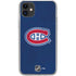 NHL Montreal Canadiens Distressed iPhone 11 Clear Case